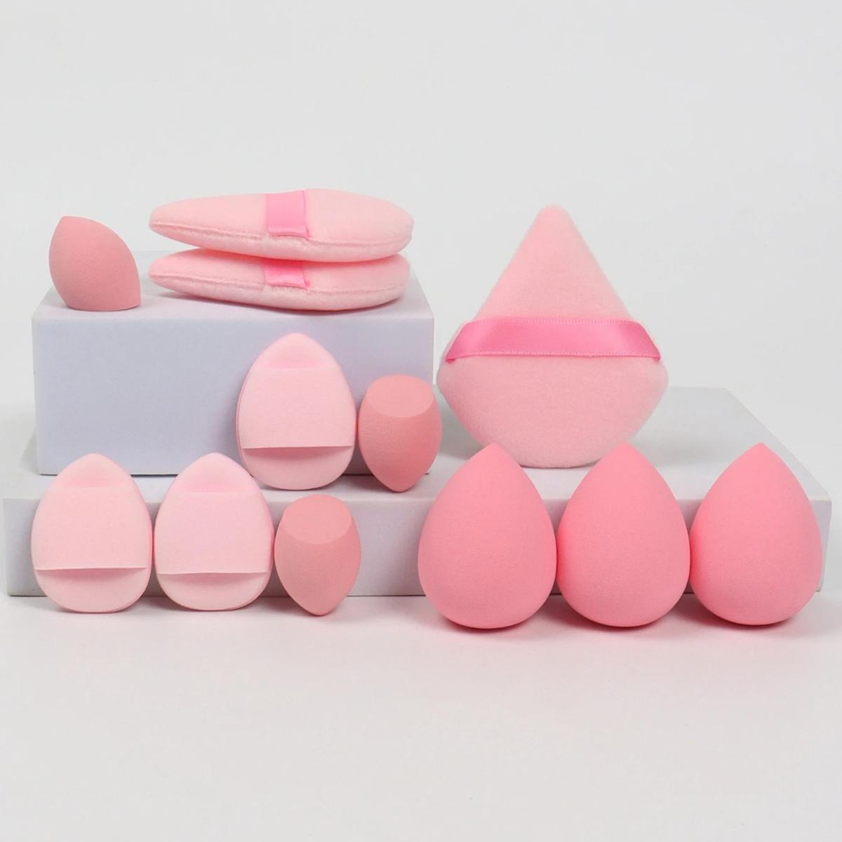 12-Piece All-Purpose Makeup Sponge & Powder Puff Set