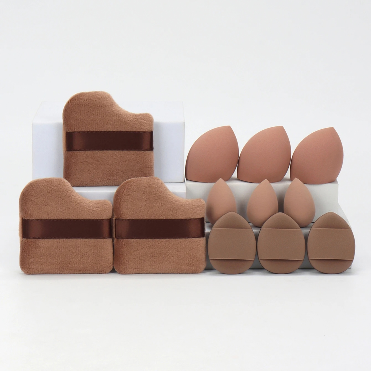 12-Piece All-Purpose Makeup Sponge & Powder Puff Set