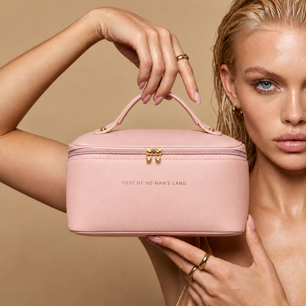 Luxury PU Leather Makeup & Toiletry Travel Bag