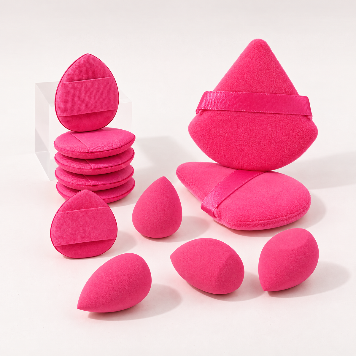 12-Piece All-Purpose Makeup Sponge & Powder Puff Set