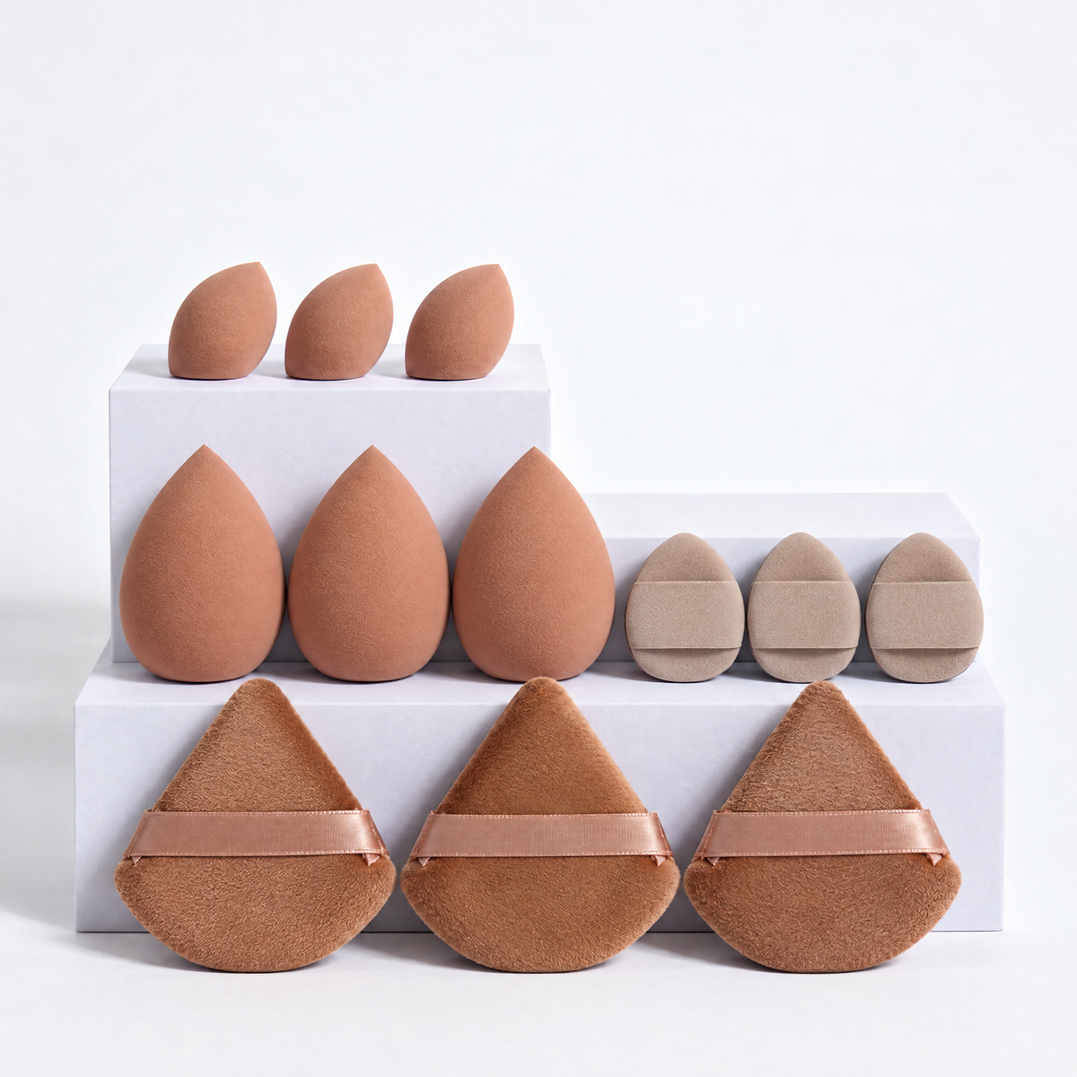 12-Piece All-Purpose Makeup Sponge & Powder Puff Set
