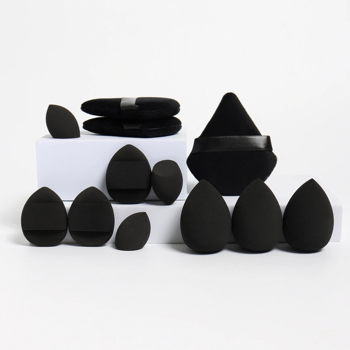 12-Piece All-Purpose Makeup Sponge & Powder Puff Set