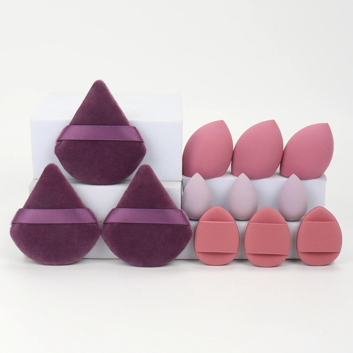 12-Piece All-Purpose Makeup Sponge & Powder Puff Set
