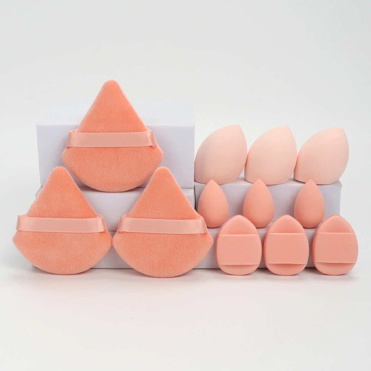 12-Piece All-Purpose Makeup Sponge & Powder Puff Set