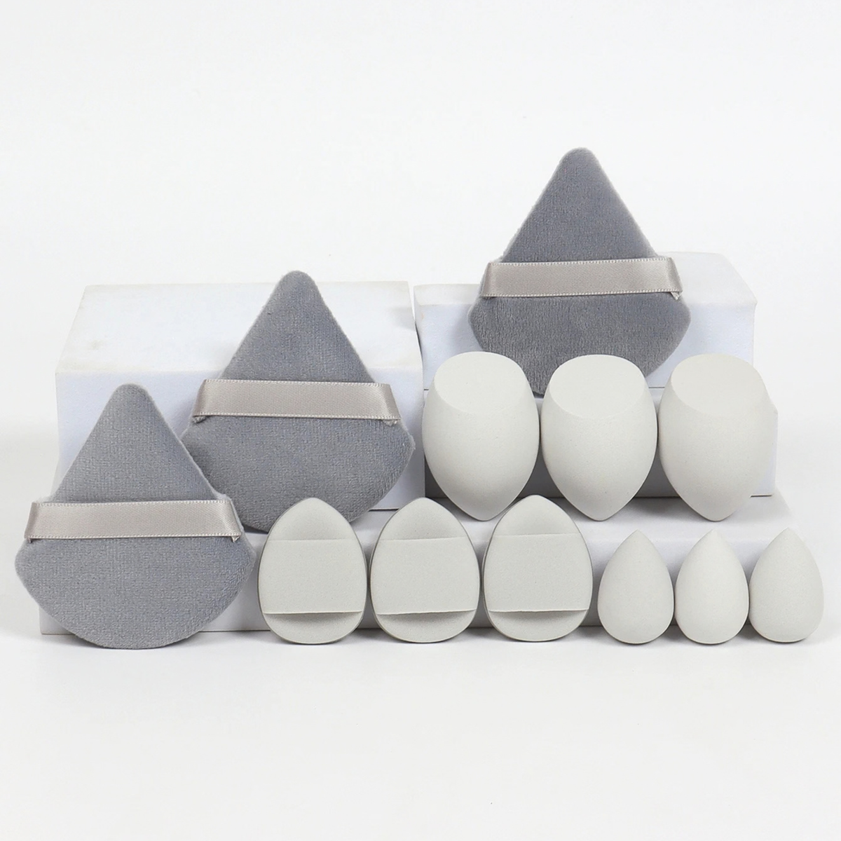 12-Piece All-Purpose Makeup Sponge & Powder Puff Set